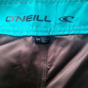 O'Neill Teal and Black Board Shorts